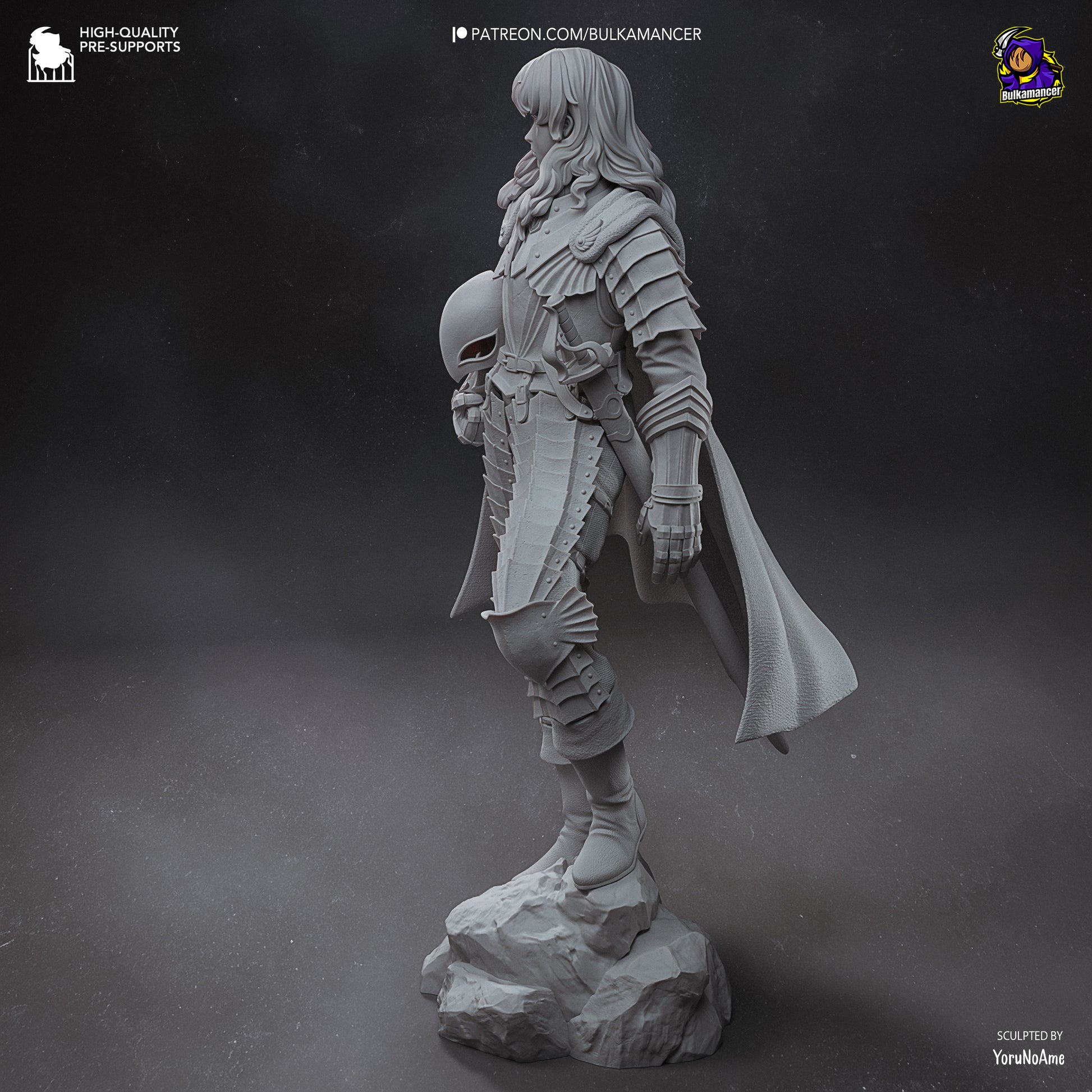 Silver Falcon | Resin Garage Kit Figure Game Fan Art | Bulkamancer Sculpts