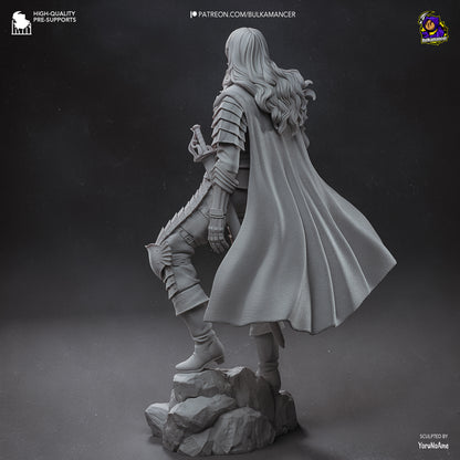 Silver Falcon | Resin Garage Kit Figure Game Fan Art | Bulkamancer Sculpts