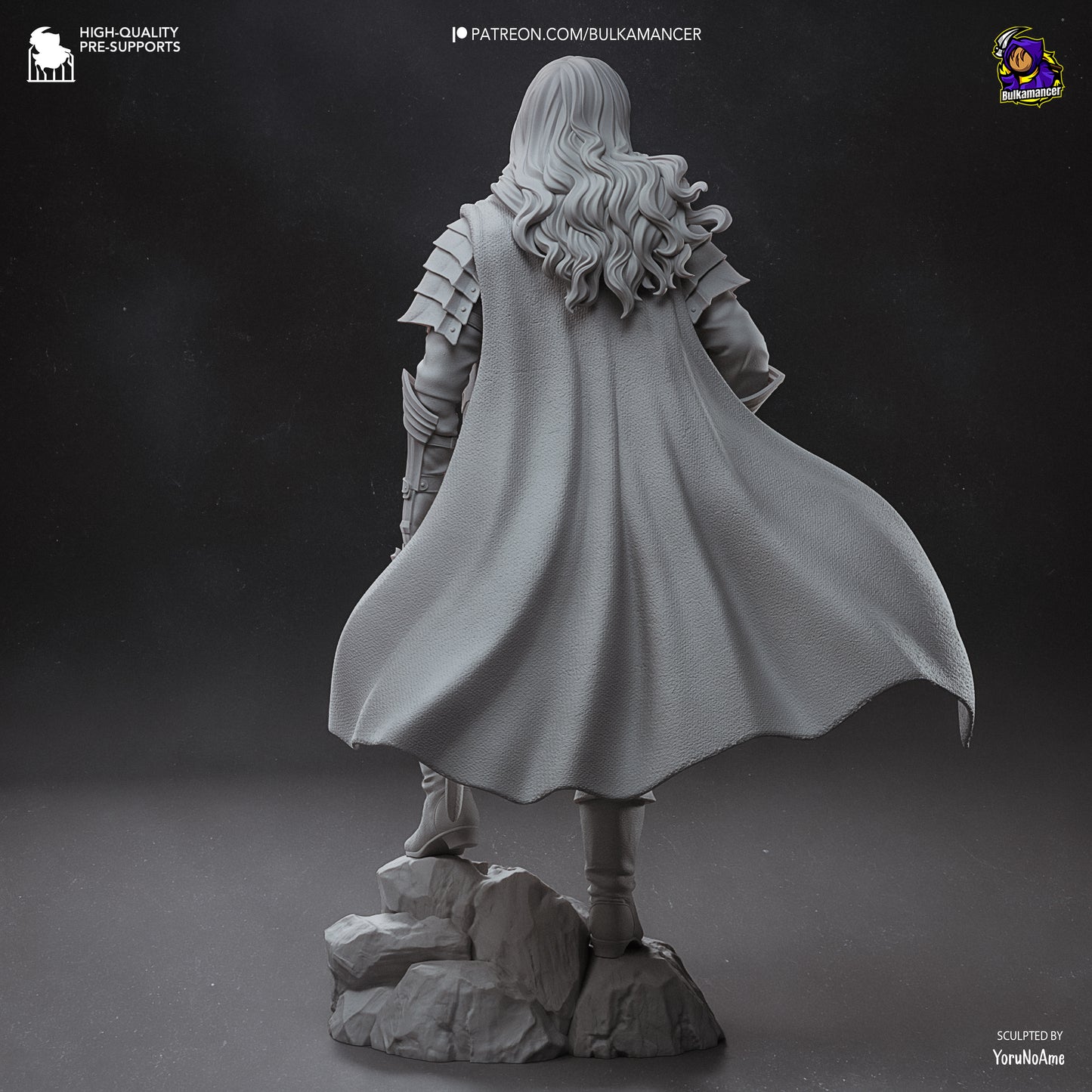 Silver Falcon | Resin Garage Kit Figure Game Fan Art | Bulkamancer Sculpts