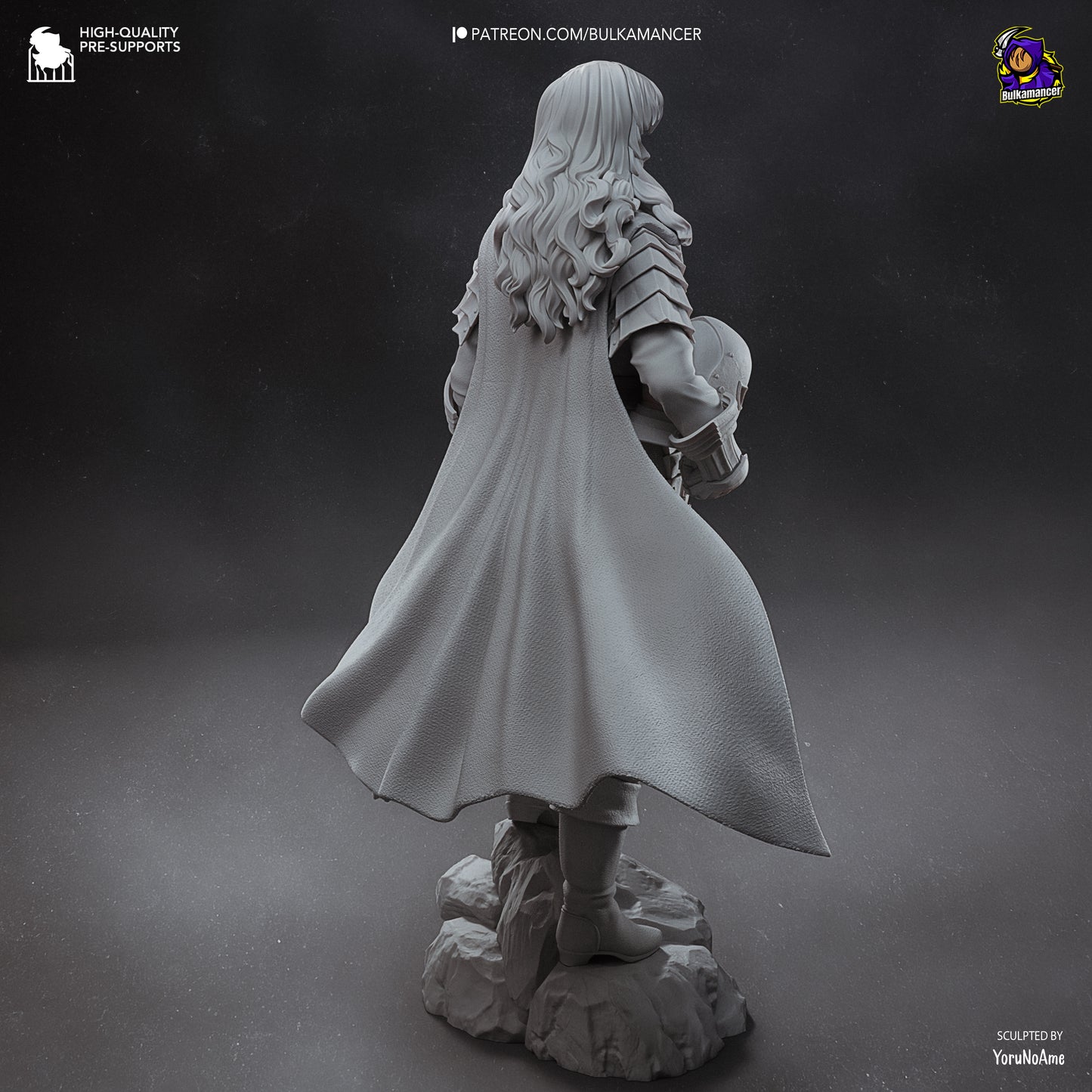 Silver Falcon | Resin Garage Kit Figure Game Fan Art | Bulkamancer Sculpts