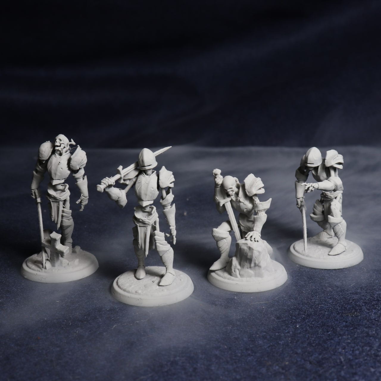 Four Skeletons Set | TTRPG Miniature | White Werewolf Tavern