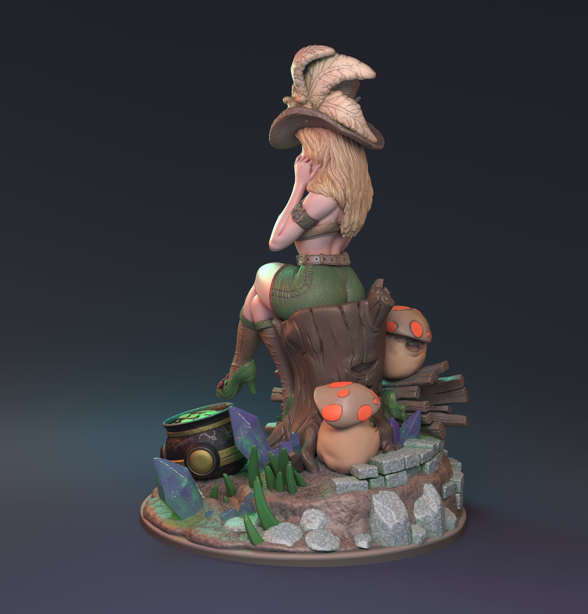 Speaking of Leprechauns Pin Up | D&D TTRPG Miniature | Hardwitch Games