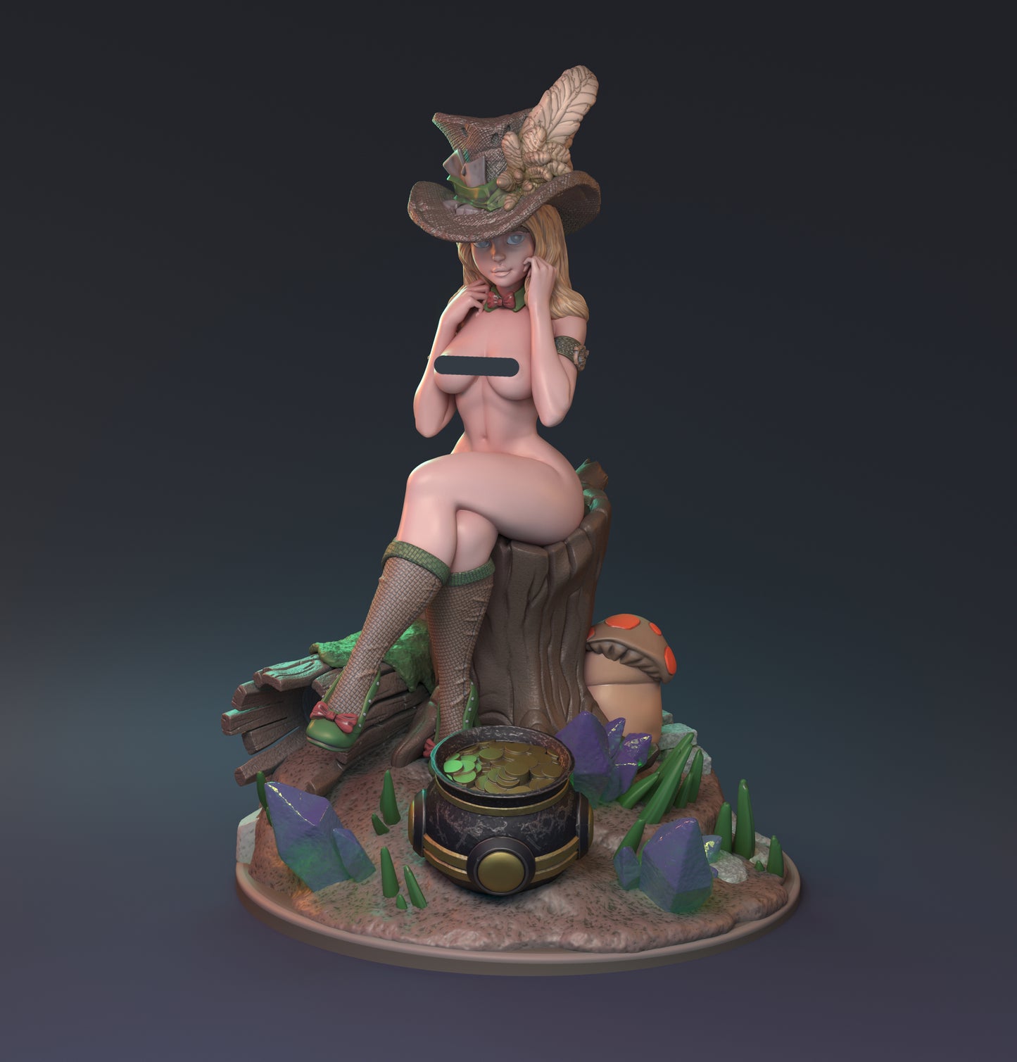 Speaking of Leprechauns Pin Up | D&D TTRPG Miniature | Hardwitch Games