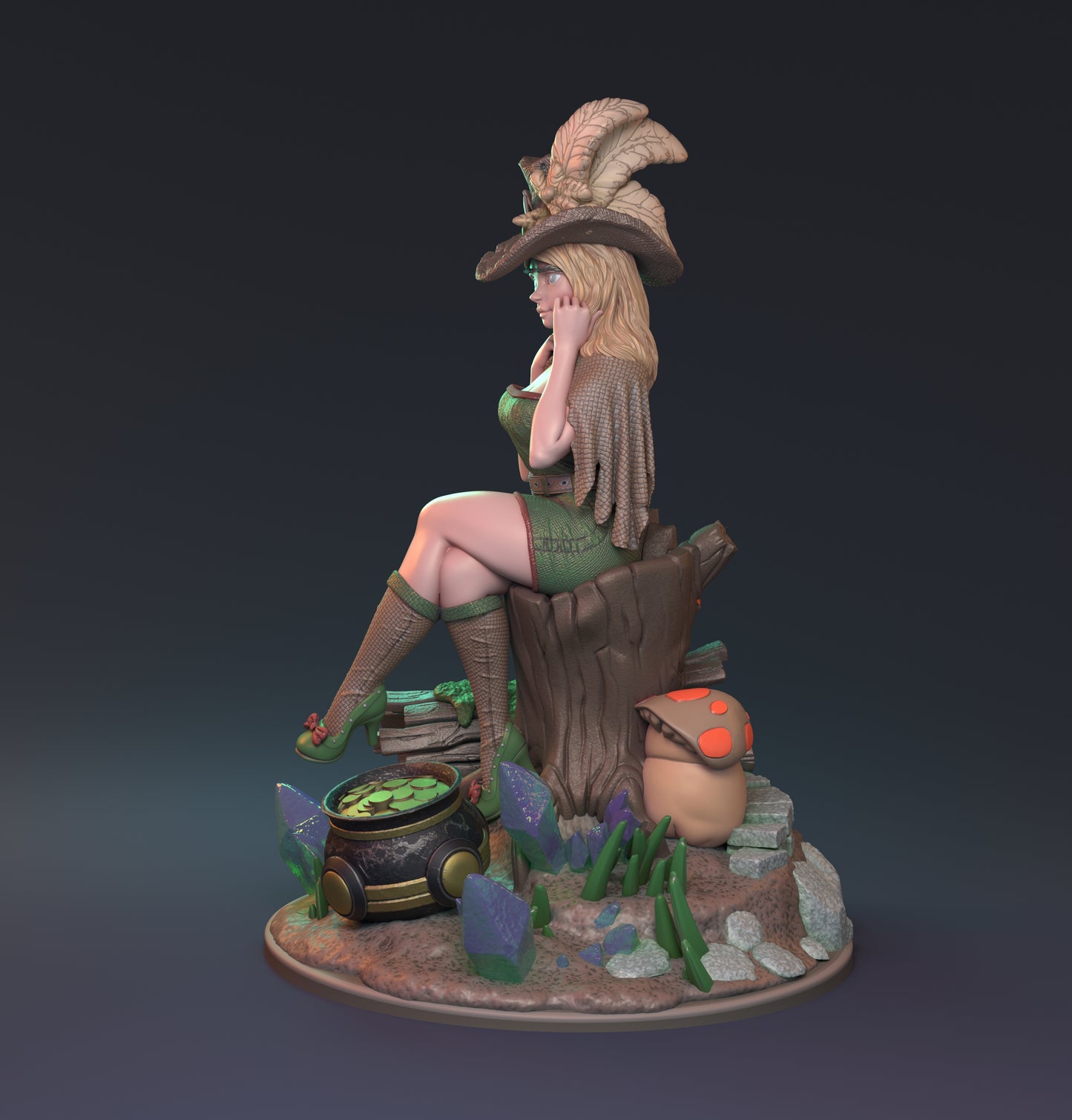 Speaking of Leprechauns Pin Up | D&D TTRPG Miniature | Hardwitch Games