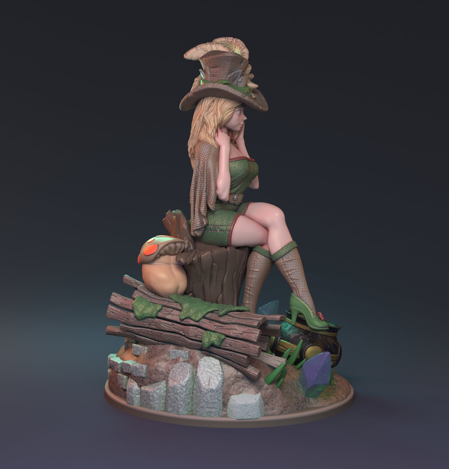 Speaking of Leprechauns Pin Up | D&D TTRPG Miniature | Hardwitch Games