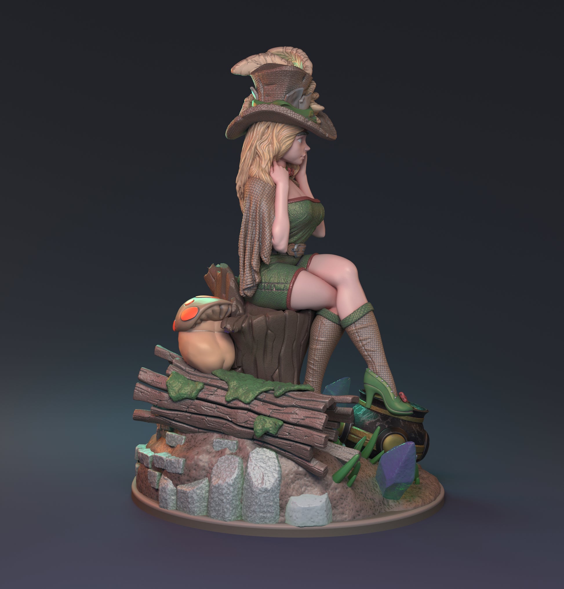 Speaking of Leprechauns Pin Up | D&D TTRPG Miniature | Hardwitch Games