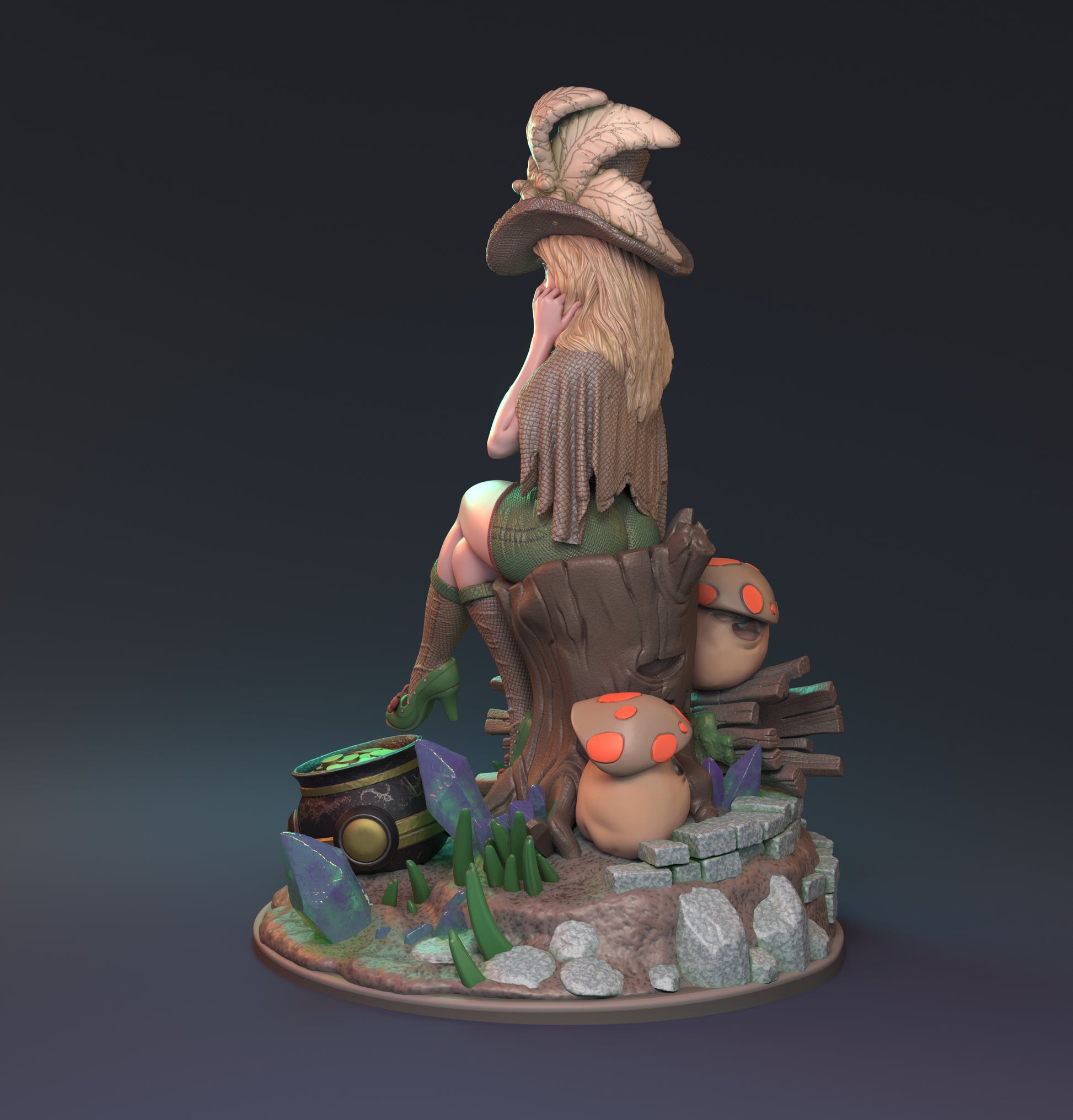 Speaking of Leprechauns Pin Up | D&D TTRPG Miniature | Hardwitch Games