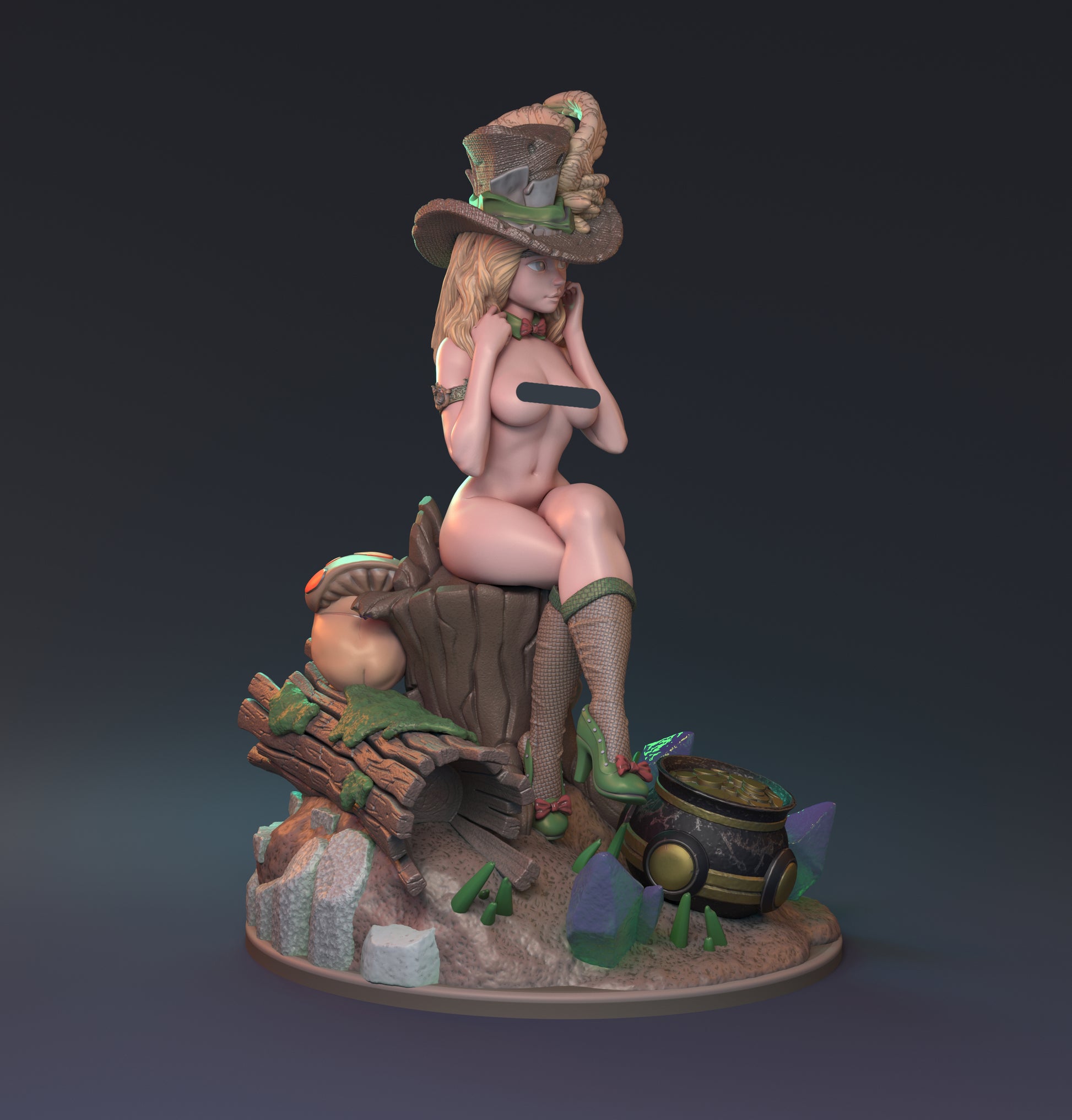 Speaking of Leprechauns Pin Up | D&D TTRPG Miniature | Hardwitch Games