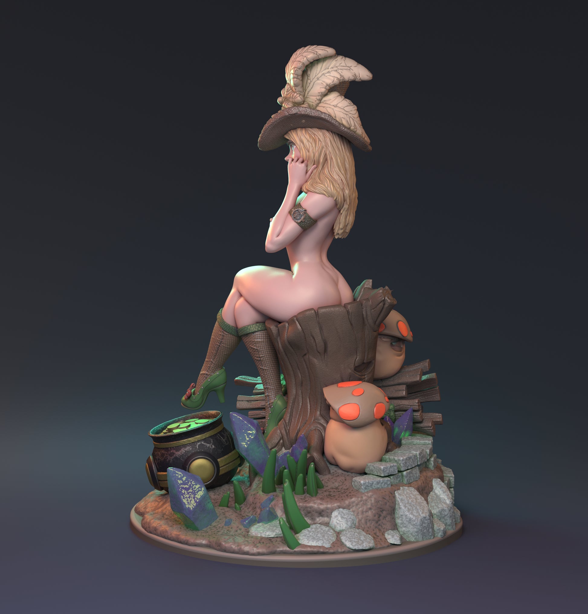 Speaking of Leprechauns Pin Up | D&D TTRPG Miniature | Hardwitch Games