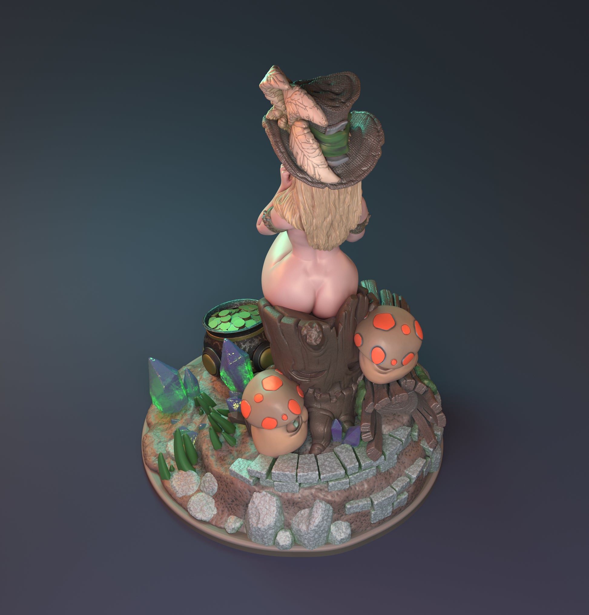 Speaking of Leprechauns Pin Up | D&D TTRPG Miniature | Hardwitch Games