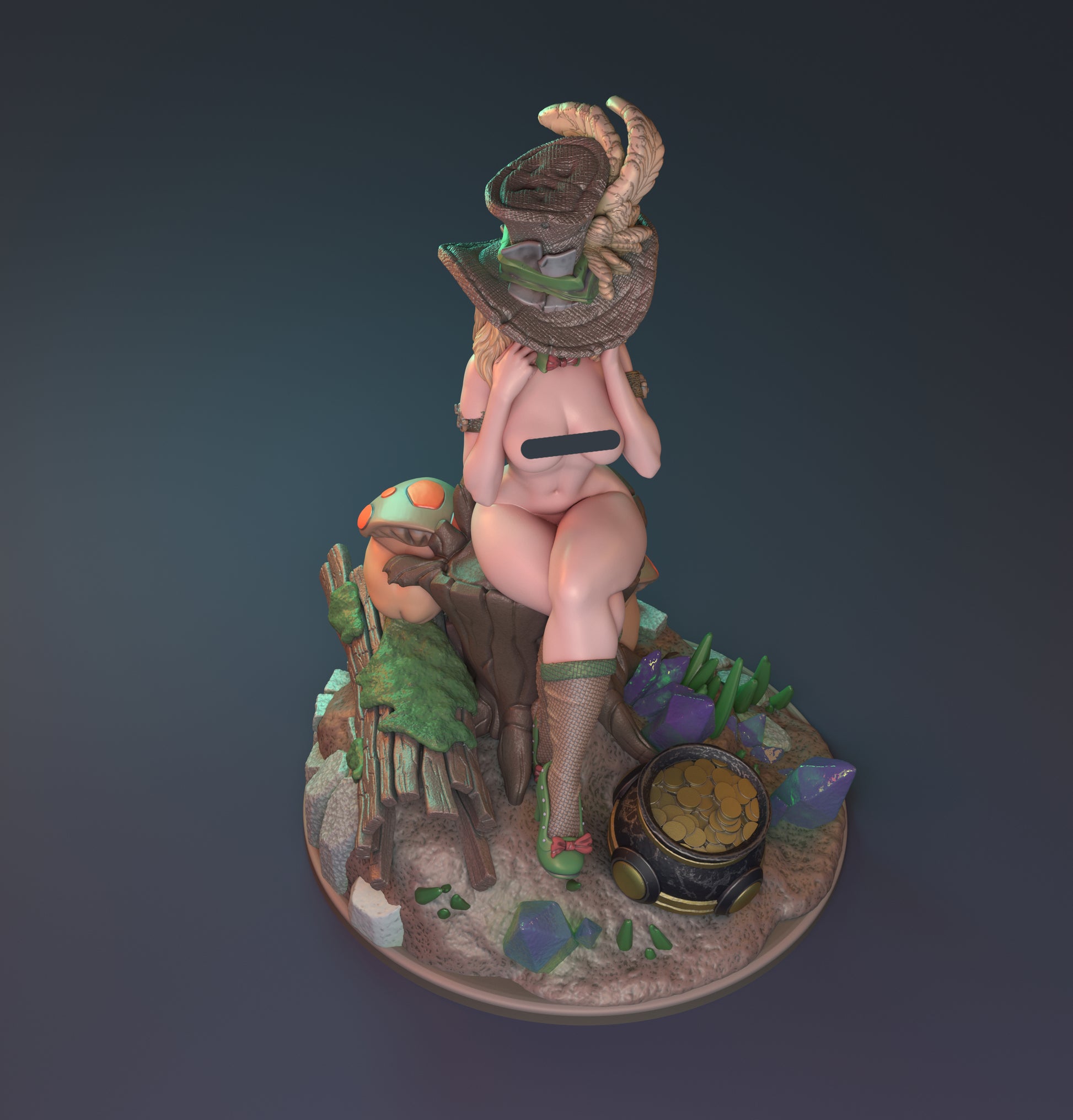 Speaking of Leprechauns Pin Up | D&D TTRPG Miniature | Hardwitch Games