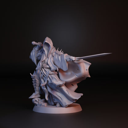 Tattles Told 3D Spectrum King tabletop gaming miniature standing on foot, detailed character model from Navarrete Studio.