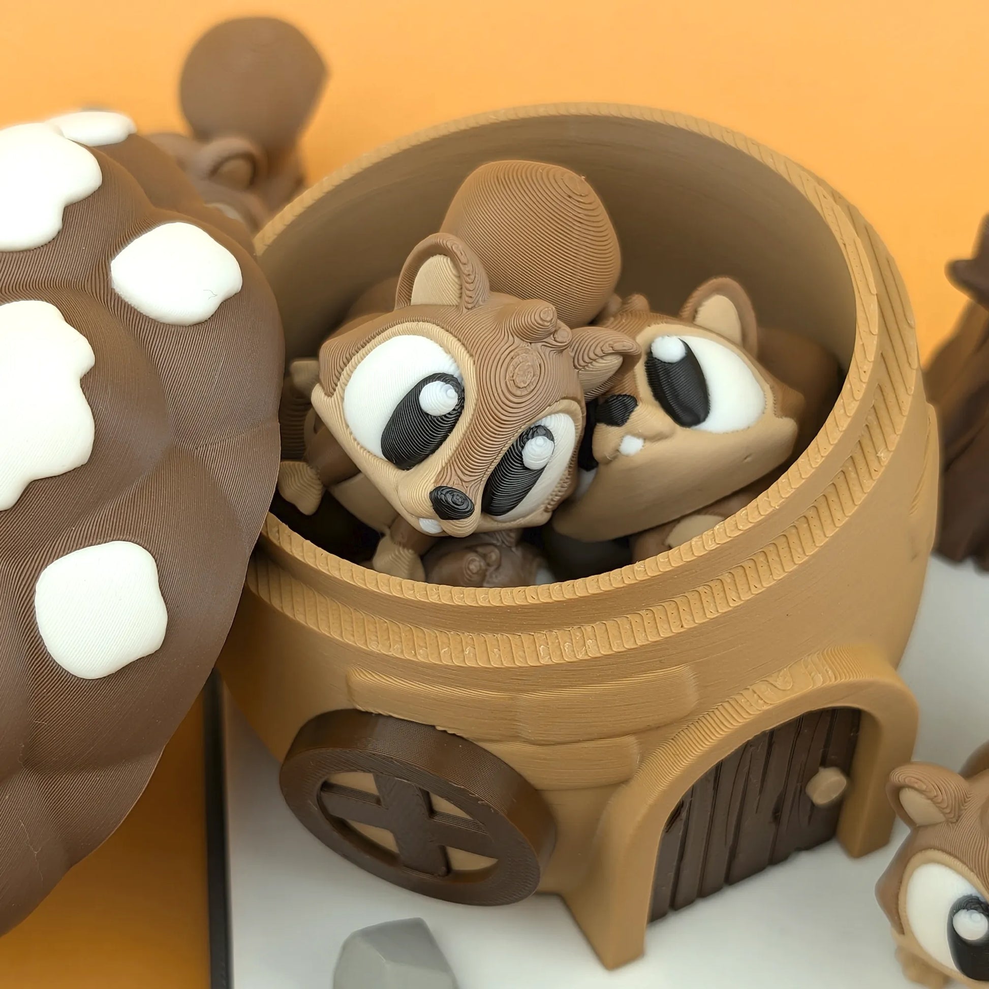 Flexi Squirrel & Playset | 3DGOB - Tattles Told 3D