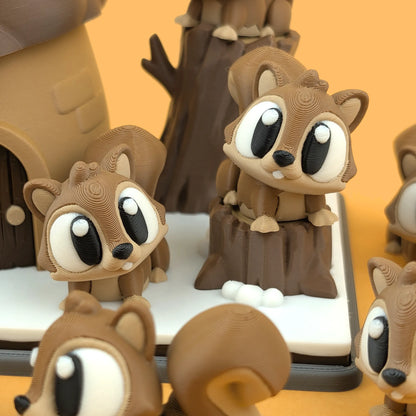Flexi Squirrel & Playset | 3DGOB - Tattles Told 3D