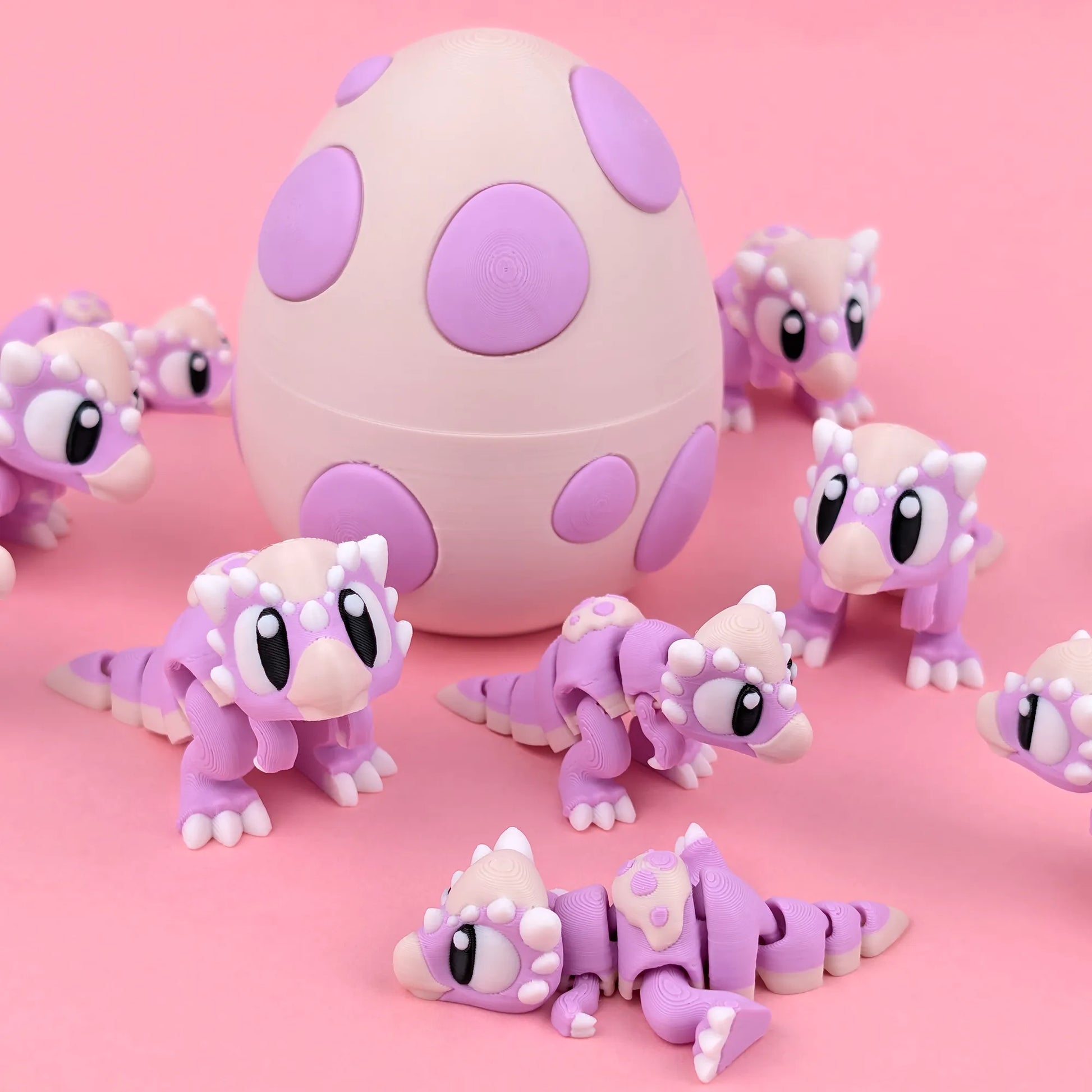 Flexi Stygimoloch & Dino Eggs | 3DGOB - Tattles Told 3D