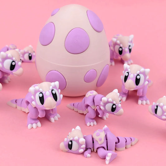Flexi Stygimoloch & Dino Eggs | 3DGOB - Tattles Told 3D
