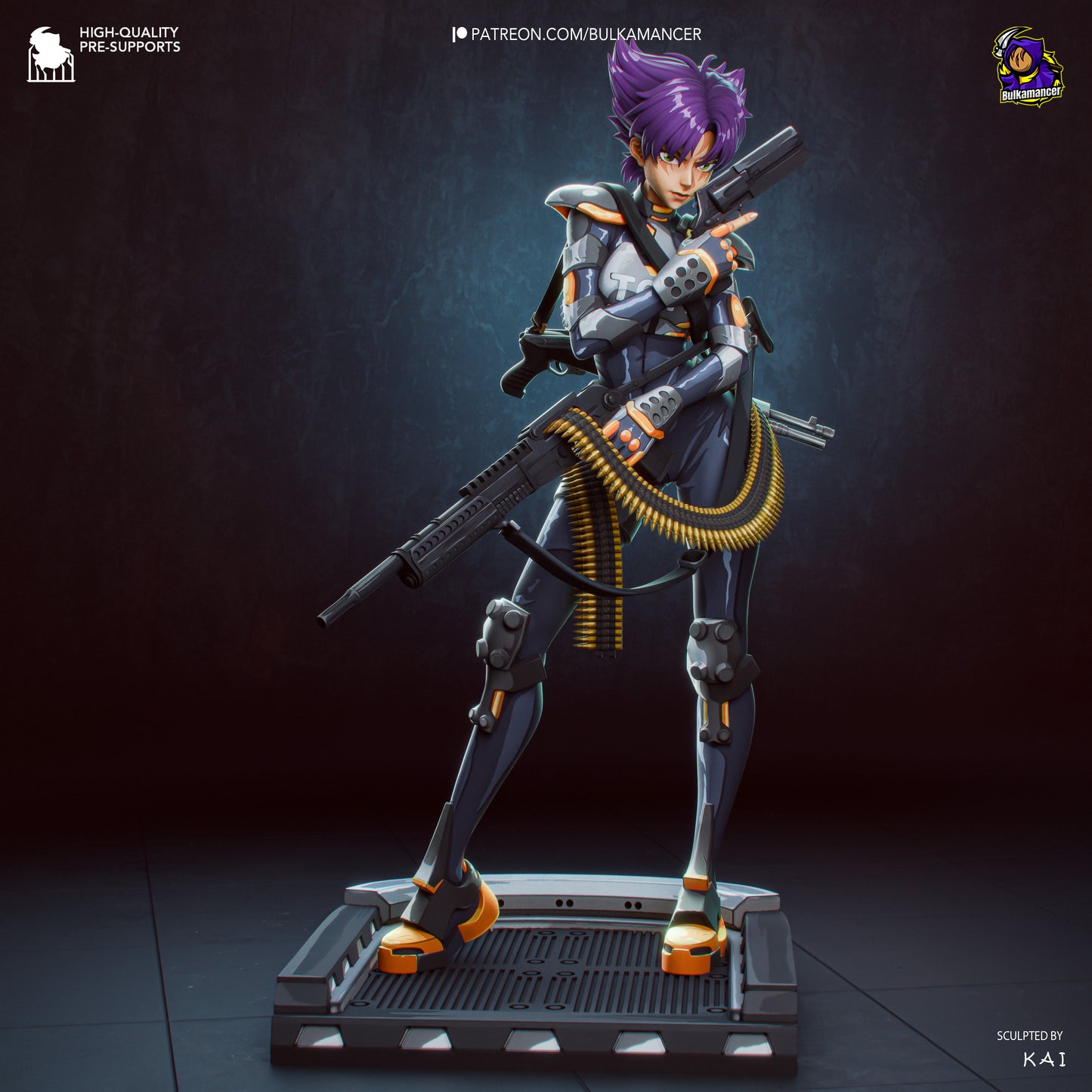 Agente del grupo de trabajo | Figura de resina para montar | Bulkamancer Sculpts
