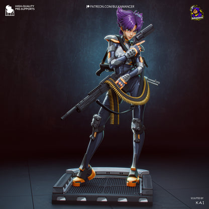 Agente del grupo de trabajo | Figura de resina para montar | Bulkamancer Sculpts