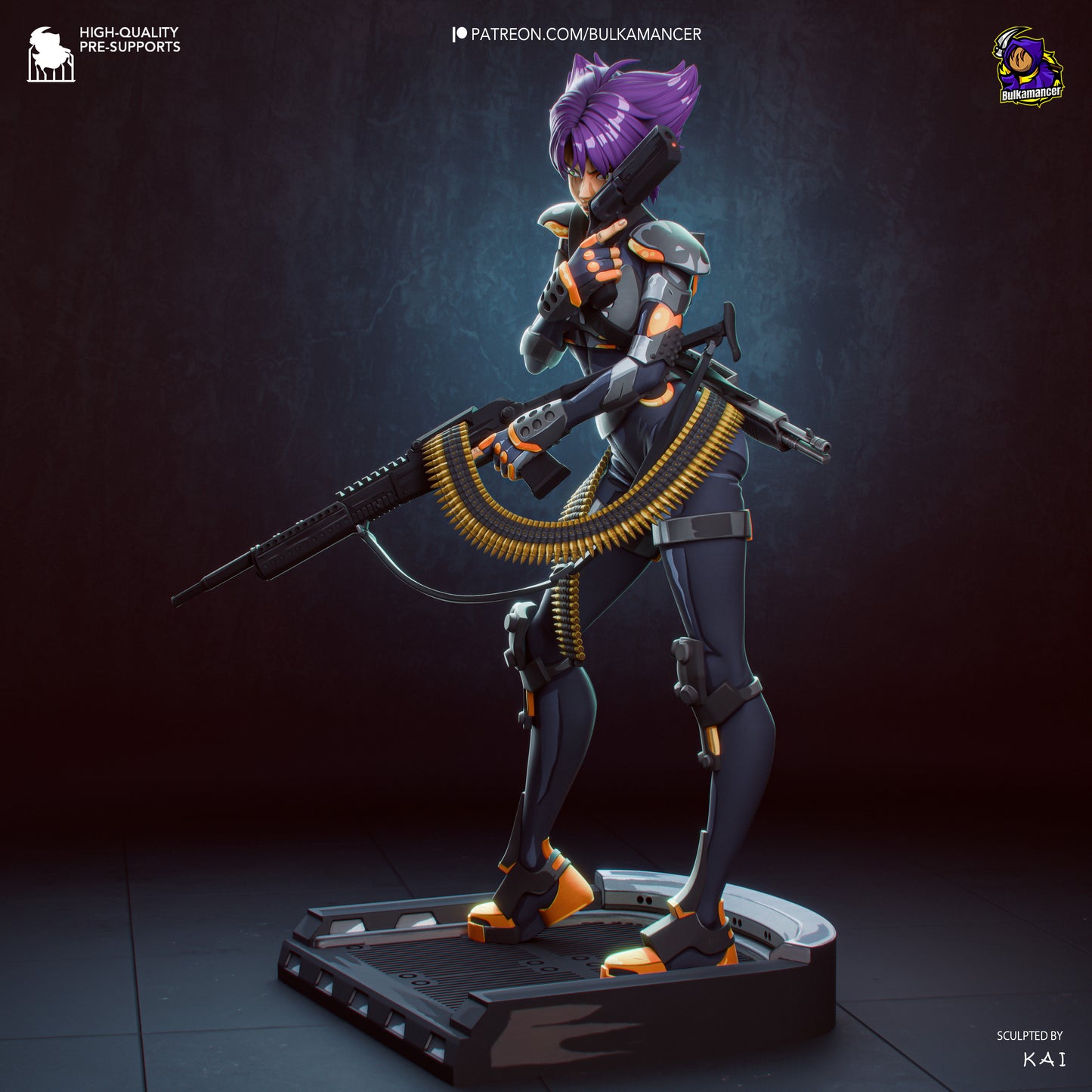 Agente del grupo de trabajo | Figura de resina para montar | Bulkamancer Sculpts