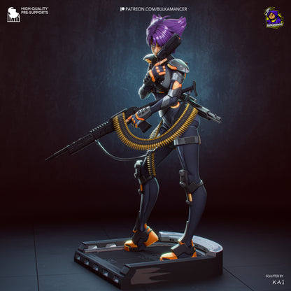 Agente del grupo de trabajo | Figura de resina para montar | Bulkamancer Sculpts