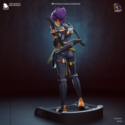 Agente del grupo de trabajo | Figura de resina para montar | Bulkamancer Sculpts