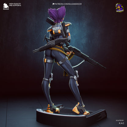 Agente del grupo de trabajo | Figura de resina para montar | Bulkamancer Sculpts