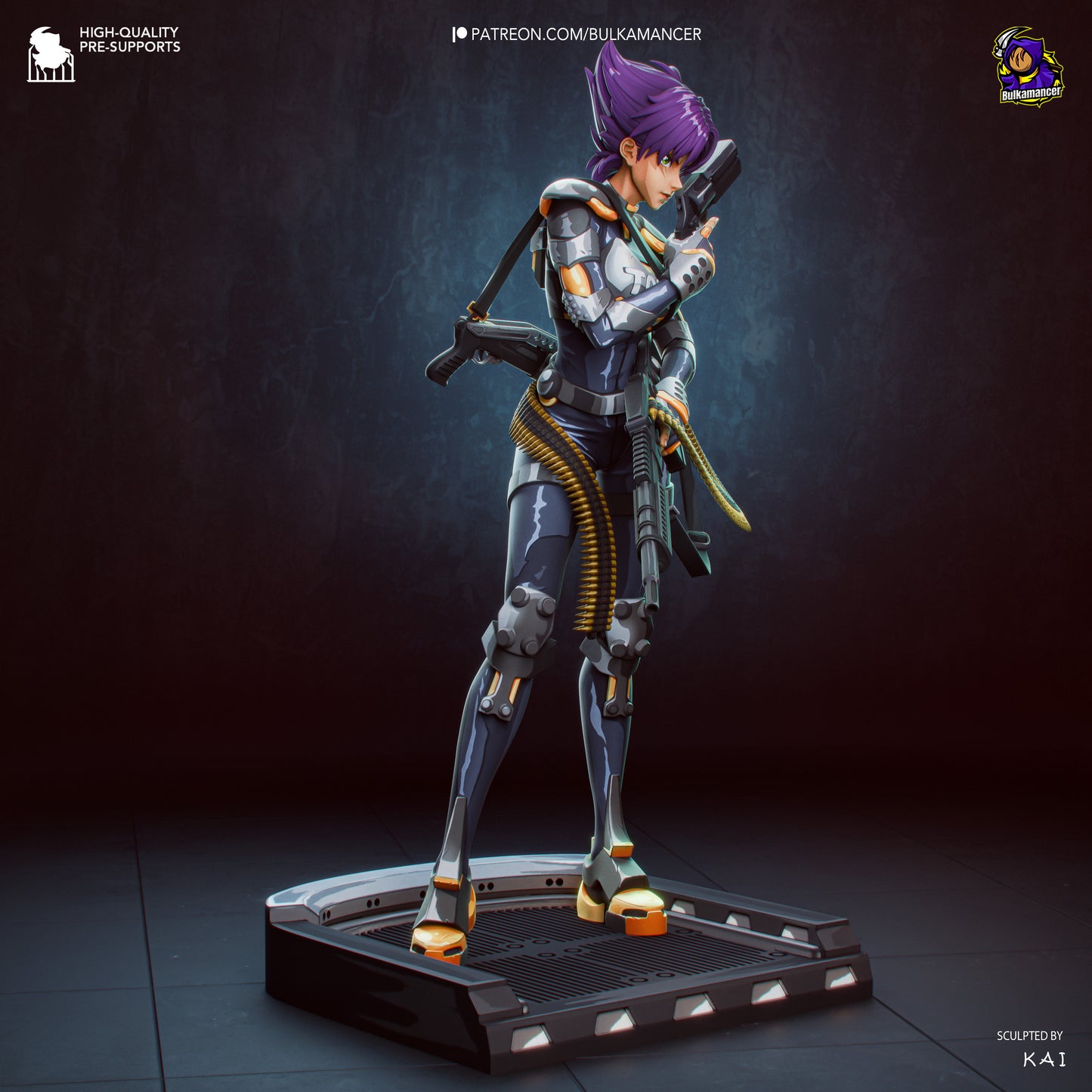 Agente del grupo de trabajo | Figura de resina para montar | Bulkamancer Sculpts