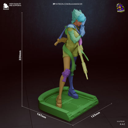 Agente del grupo de trabajo | Figura de resina para montar | Bulkamancer Sculpts