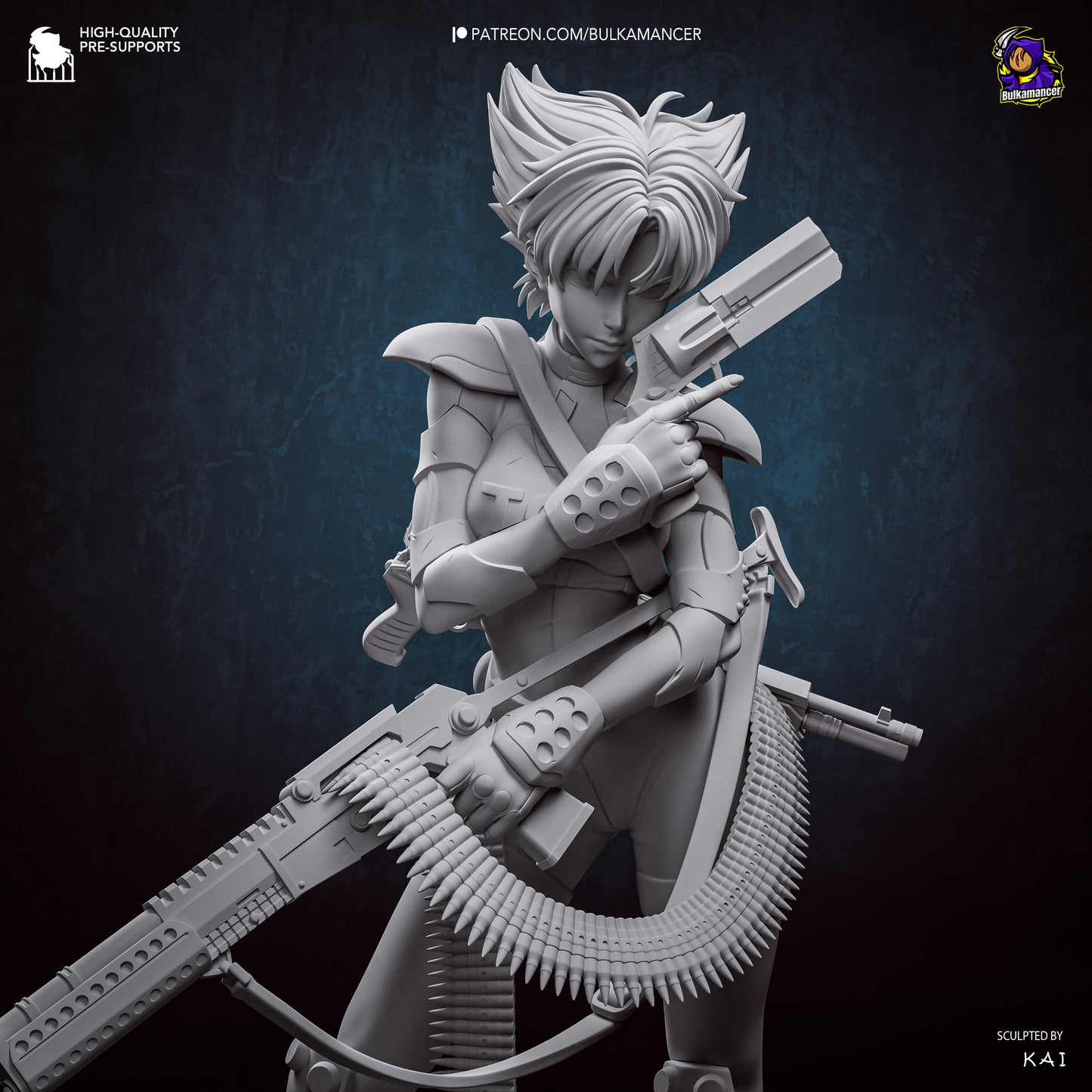 Agente del grupo de trabajo | Figura de resina para montar | Bulkamancer Sculpts