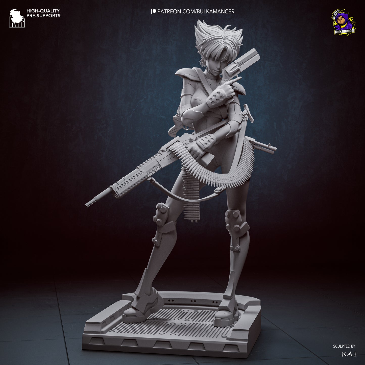Agente del grupo de trabajo | Figura de resina para montar | Bulkamancer Sculpts
