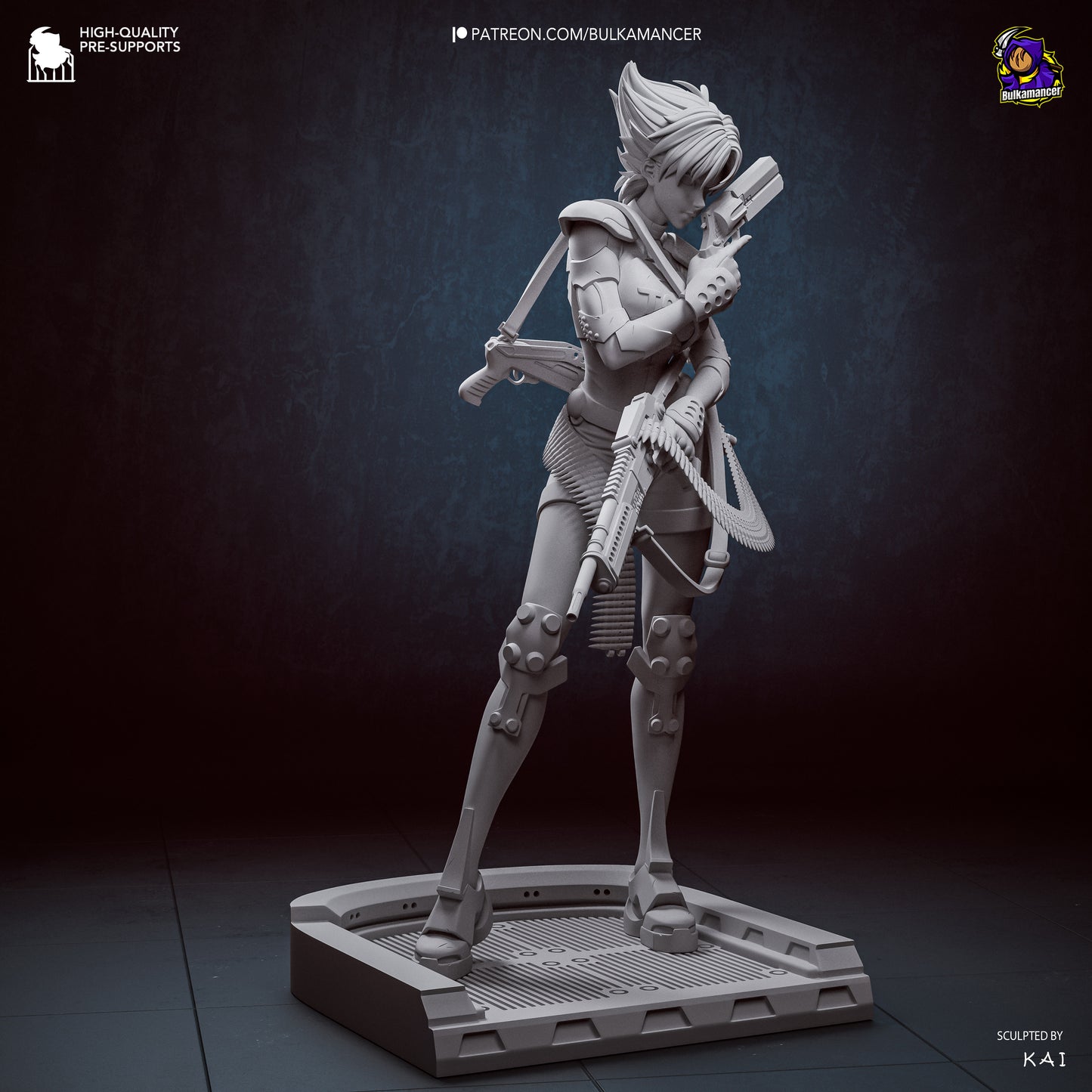 Agente del grupo de trabajo | Figura de resina para montar | Bulkamancer Sculpts