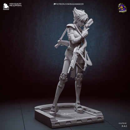 Agente del grupo de trabajo | Figura de resina para montar | Bulkamancer Sculpts