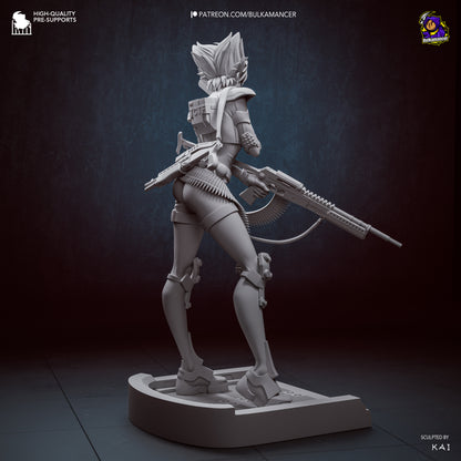 Agente del grupo de trabajo | Figura de resina para montar | Bulkamancer Sculpts