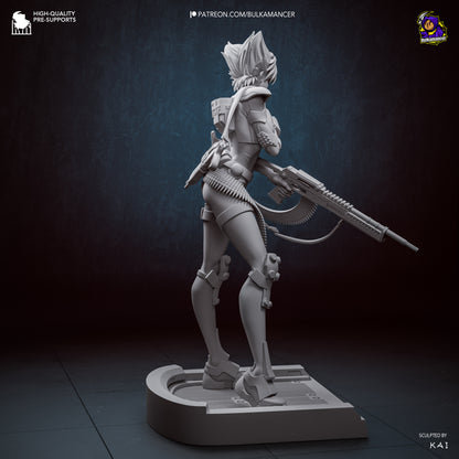 Agente del grupo de trabajo | Figura de resina para montar | Bulkamancer Sculpts
