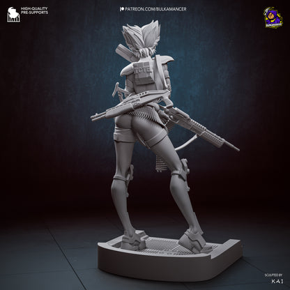 Agente del grupo de trabajo | Figura de resina para montar | Bulkamancer Sculpts