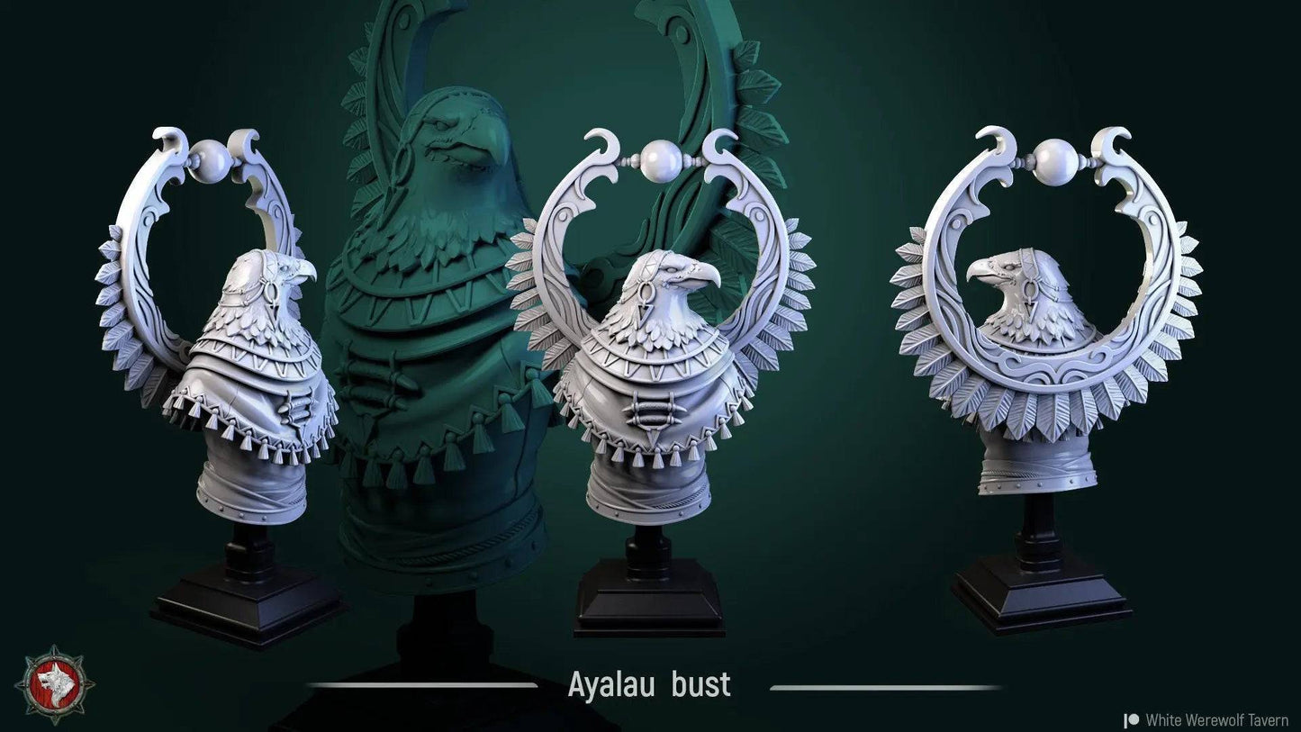 Ayalau | Miniature Bust | White Werewolf Tavern - Tattles Told 3D