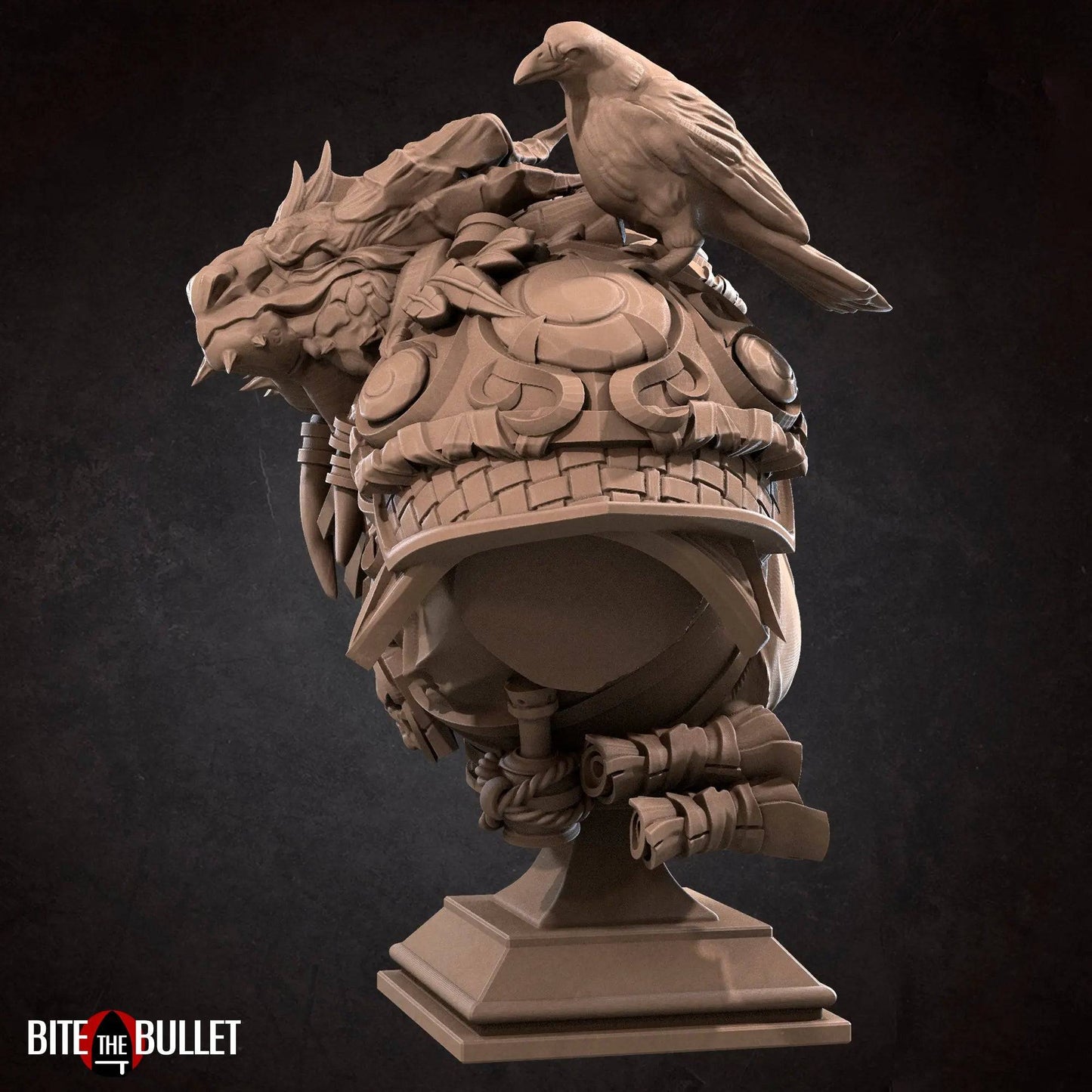 Drayax, Dragonborn Warlock | Miniature Bust | Bite the Bullet - Tattles Told 3D