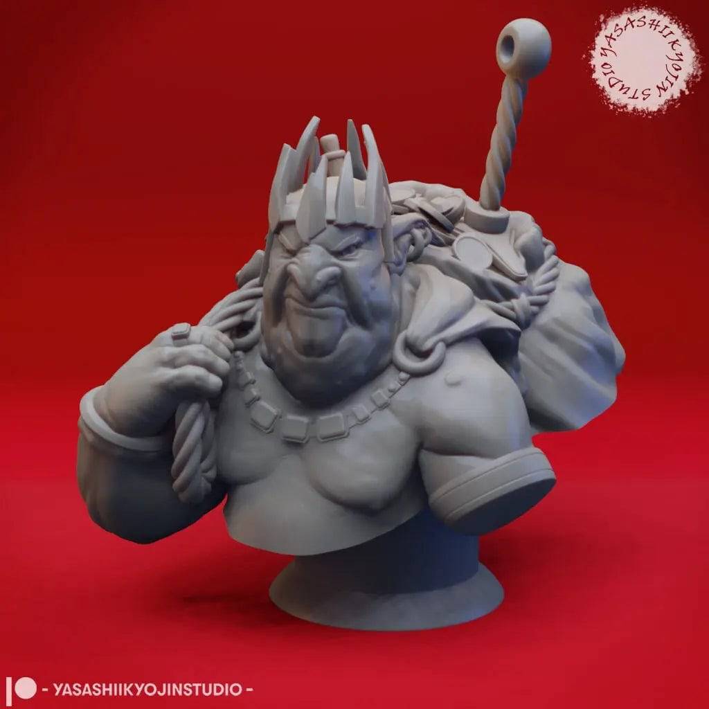 Goblin King Grinkle | Miniature Bust | Yasashii Kyojin Studio - Tattles Told 3D