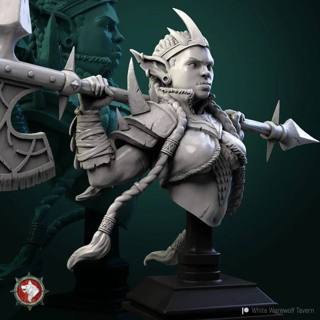 Goblin Queen | Miniature Bust | White Werewolf Tavern - Tattles Told 3D