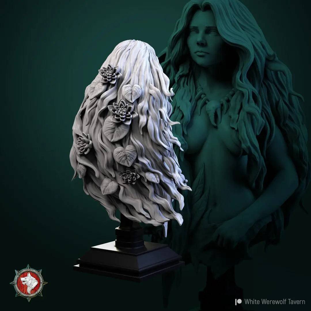 Greta, Hag Witch | DnD Character Miniature Bust | White Werewolf Tavern - Tattles Told 3D