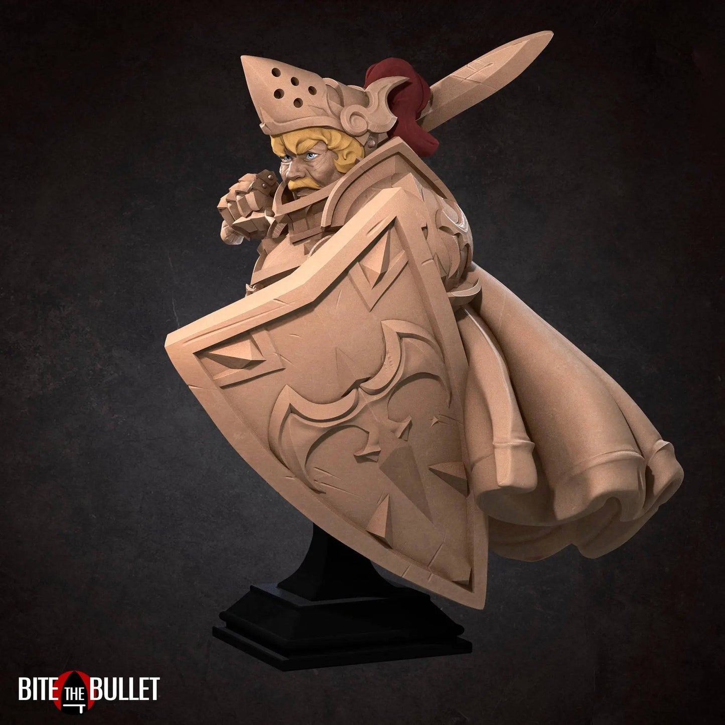 Sir Oswan Paladin | Miniature Bust | Bite the Bullet - Tattles Told 3D