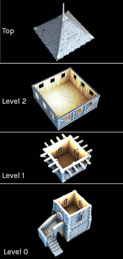 Defense Tower | Playable Building | 3DP4U