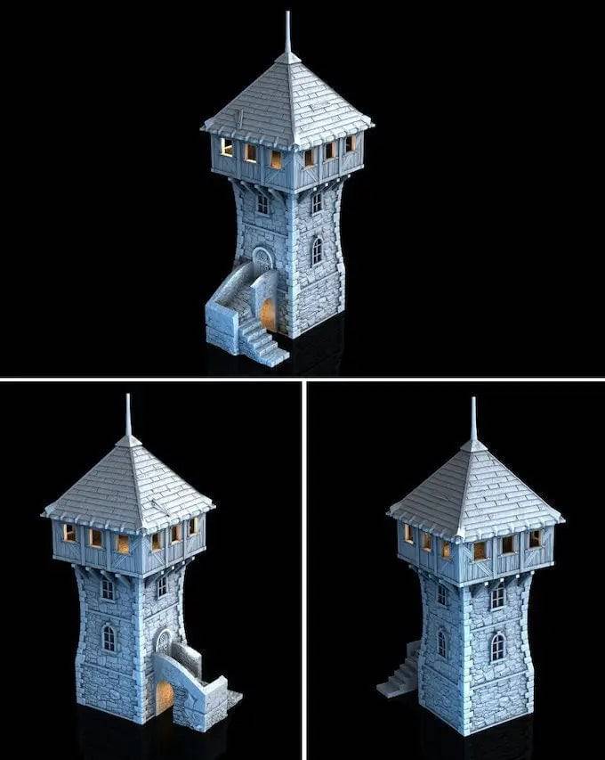 Defense Tower | Playable Building | 3DP4U - Tattles Told 3D