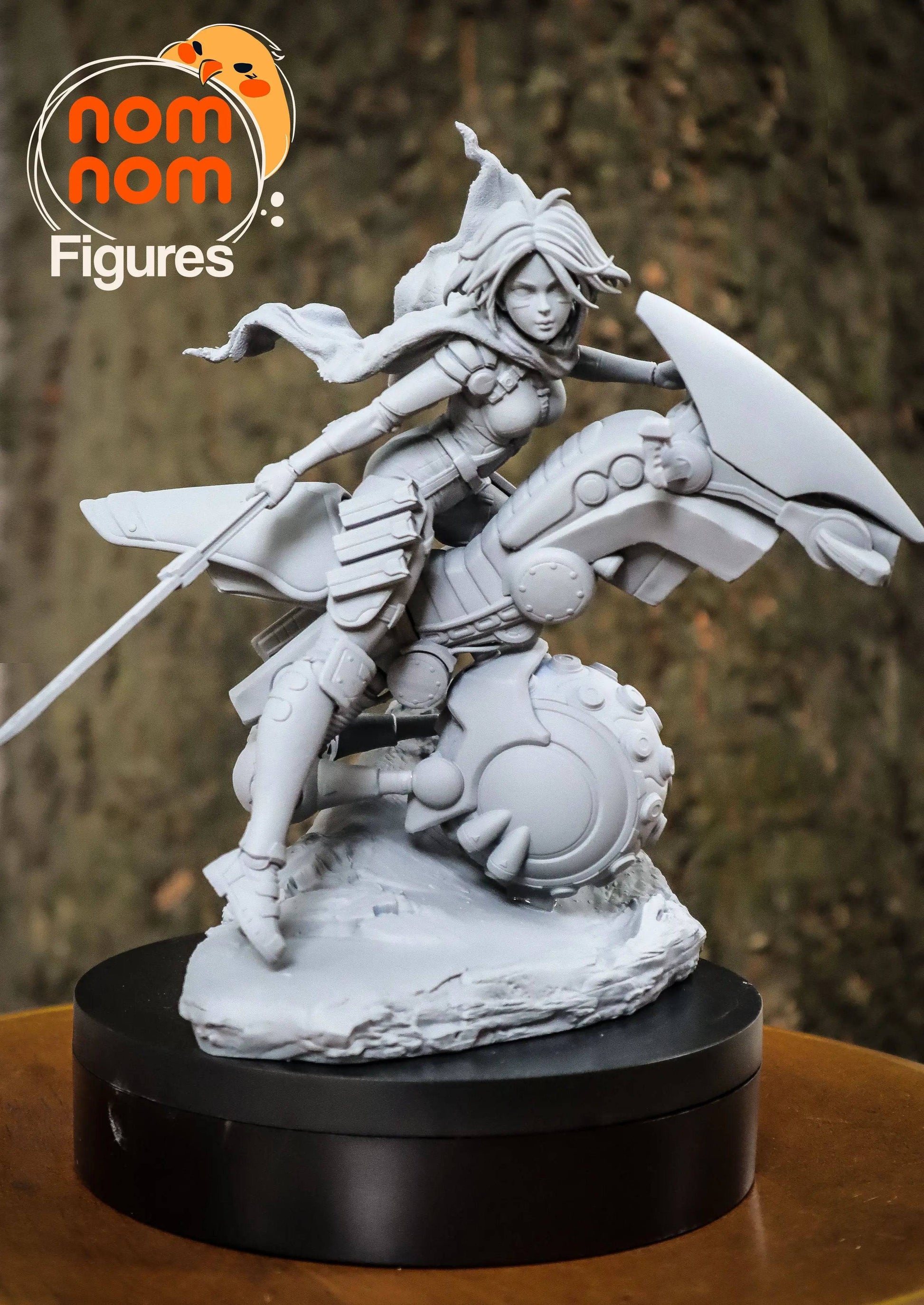 Battle Angel | Resin Garage Kit Sculpture Anime Video Game Fan Art Statue | Nomnom Figures - Tattles Told 3D