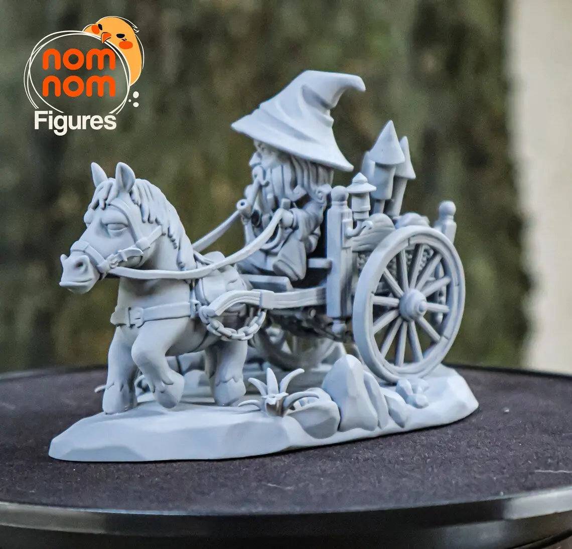 Chibi Wizard Who Arrived Precisely When He Meant To | Resin Garage Kit Sculpture Anime Video Game Fan Art Statue | Nomnom Figures - Tattles Told 3D