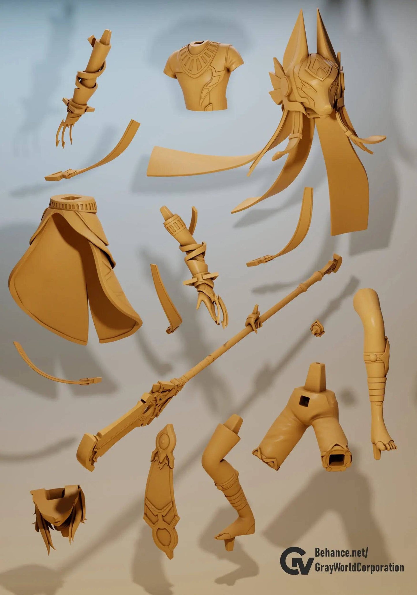 Cyno | Resin Garage Kit Sculpture Anime Video Game Fan Art Statue | Gray World Corporation - Tattles Told 3D
