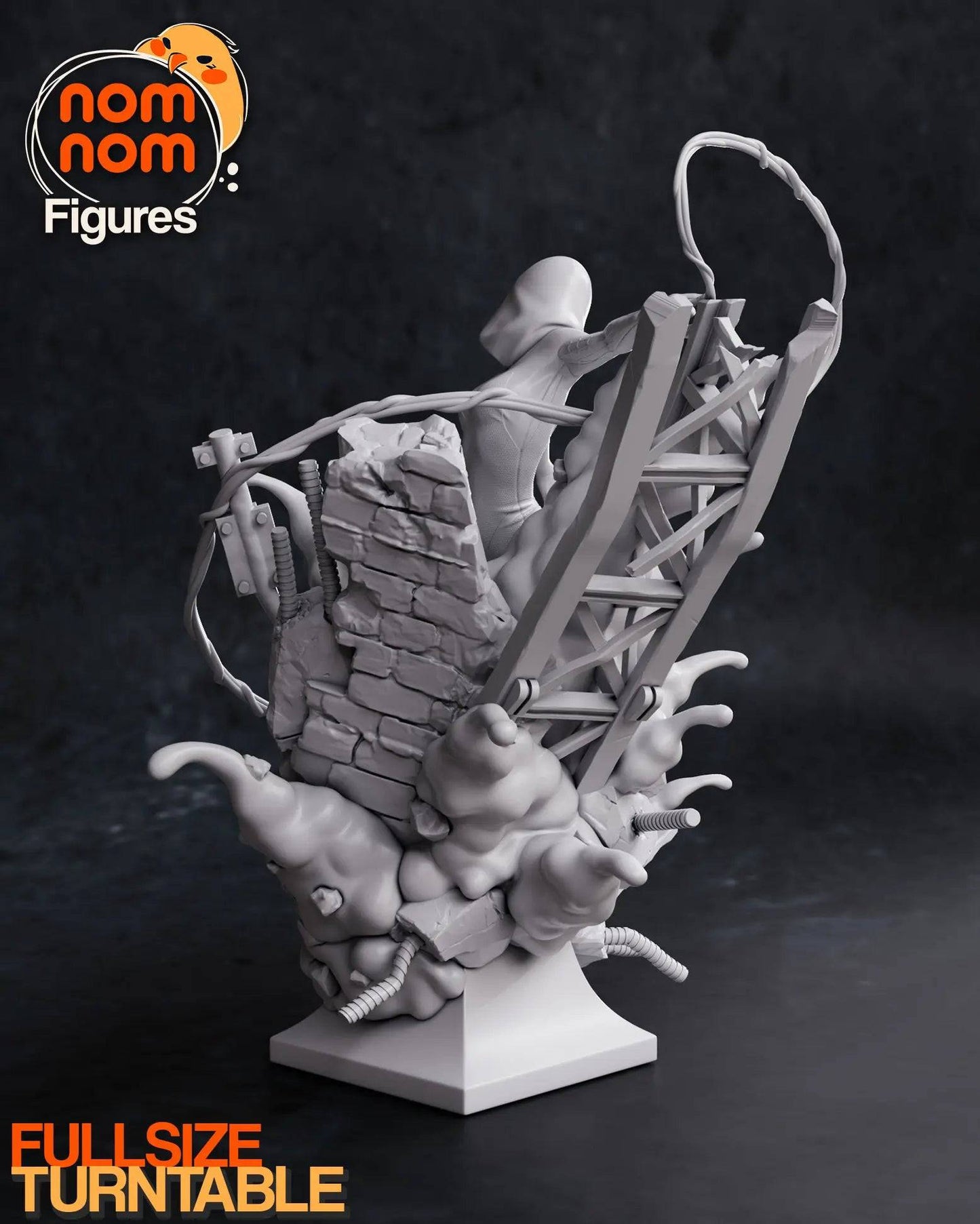Dancing White Spider | Resin Garage Kit Sculpture Anime Video Game Fan Art Statue | Nomnom Figures - Tattles Told 3D