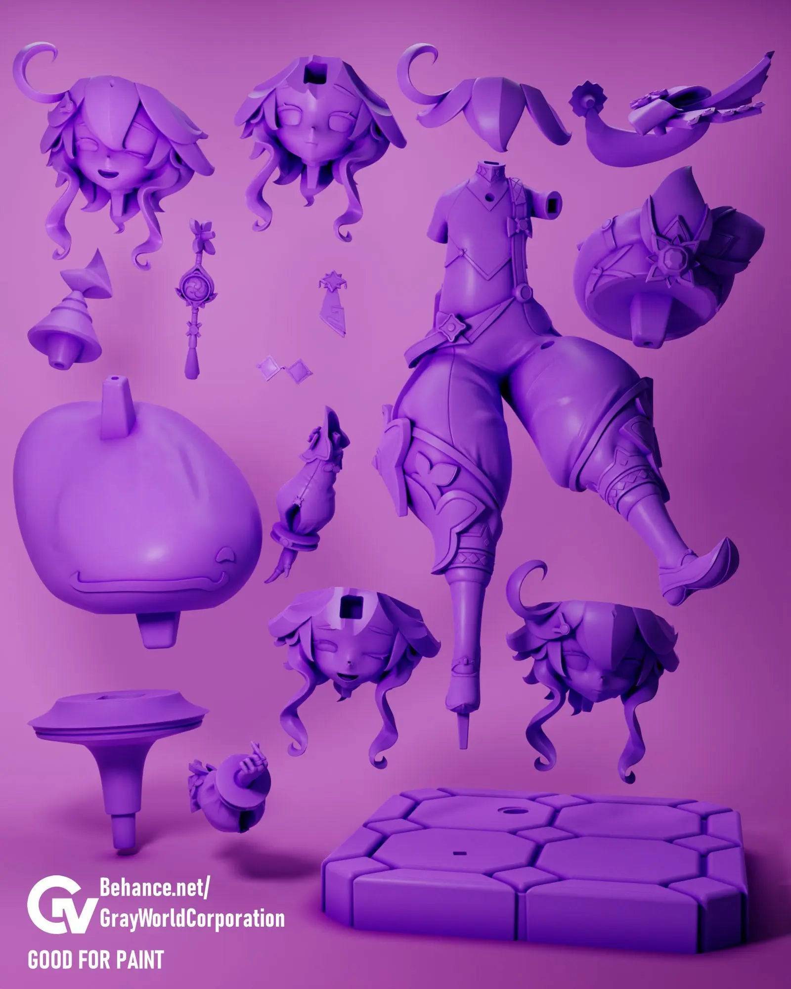 Dori | Resin Garage Kit Sculpture Anime Video Game Fan Art Statue | Gray World Corporation - Tattles Told 3D