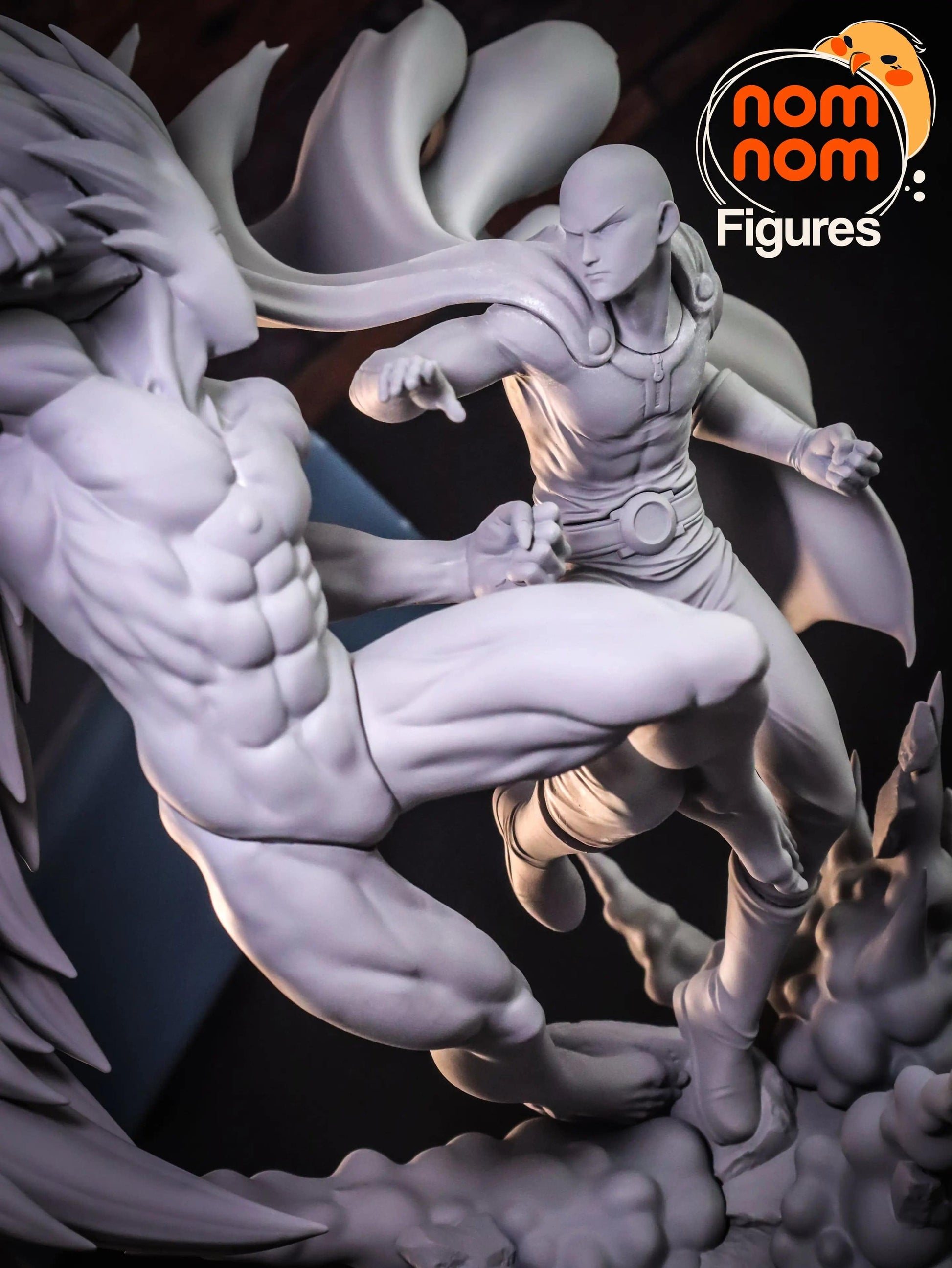 Epic Battle Settled with One Punch | Resin Garage Kit Sculpture Anime Video Game Fan Art Statue | Nomnom Figures - Tattles Told 3D