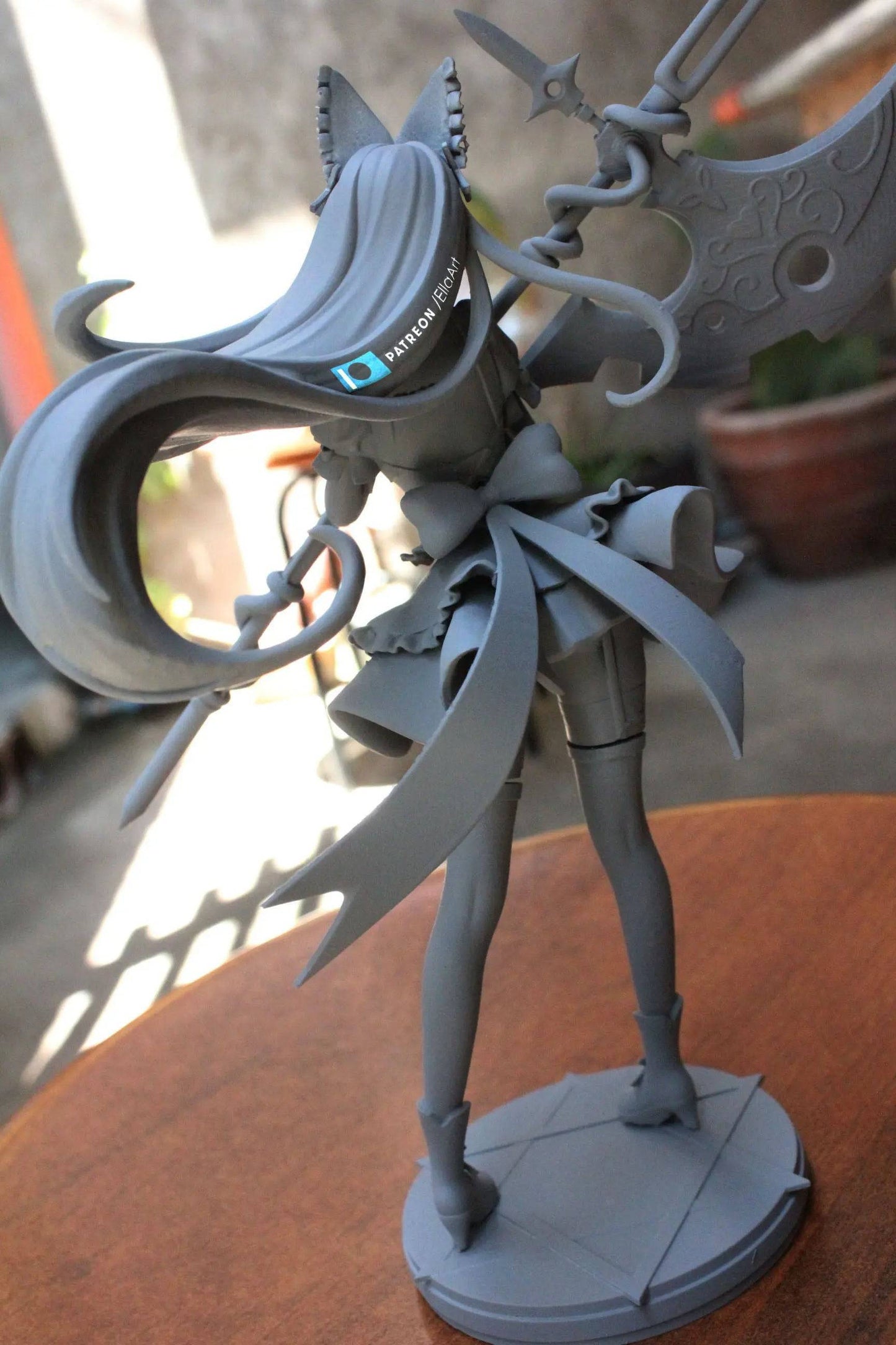 Girl and Her Axe | Resin Garage Kit Sculpture Anime Video Game Fan Art Statue | Nomnom Figures - Tattles Told 3D